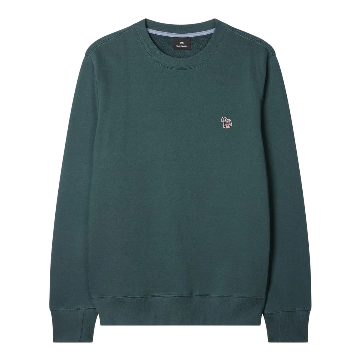 Green - Front - Paul Smith Mens Zebra Crew Neck Sweatshirt