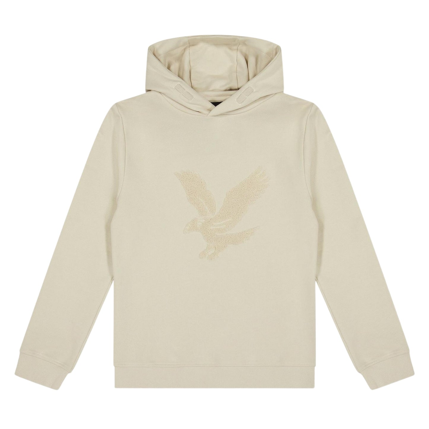 Putty - Front - Lyle & Scott Childrens-Kids Eagle Towelling Logo Hoodie