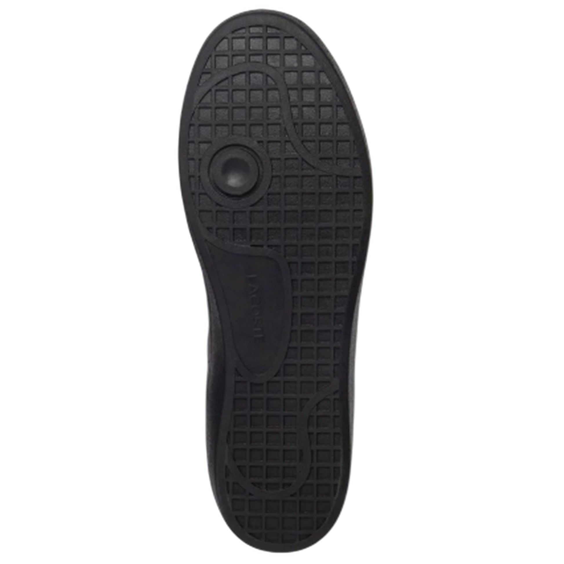Black - Pack Shot - Lacoste Mens Baseshot Evo Crocodile Leather Flat Trainers