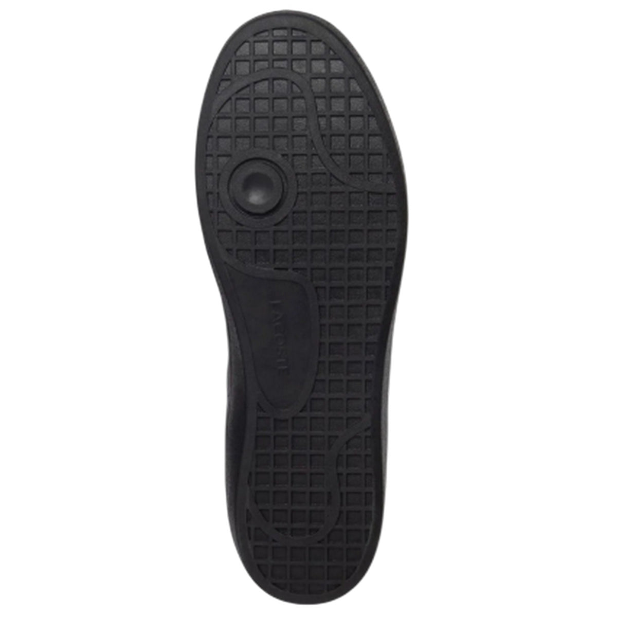 Black - Pack Shot - Lacoste Mens Baseshot Evo Crocodile Leather Flat Trainers