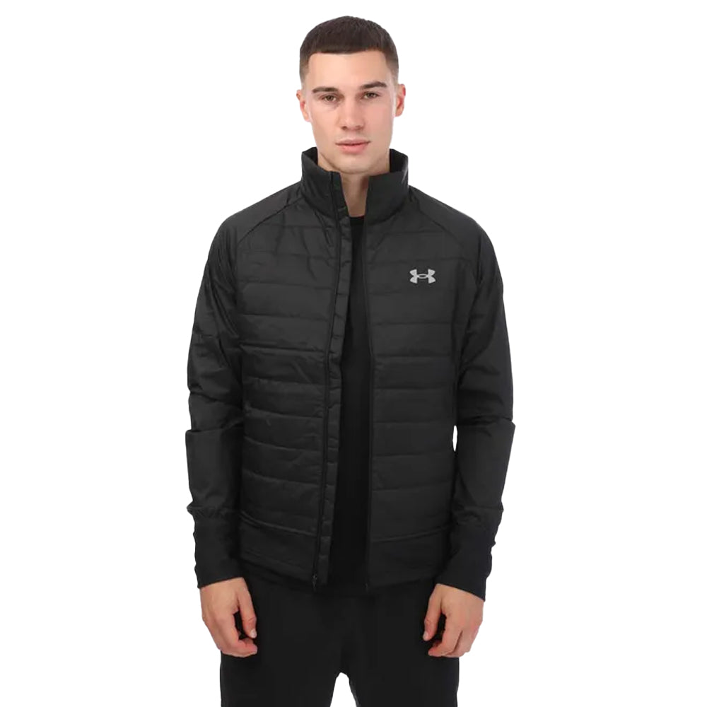 Black - Front - Under Armour Mens Insulated Hybrid Padded Jacket