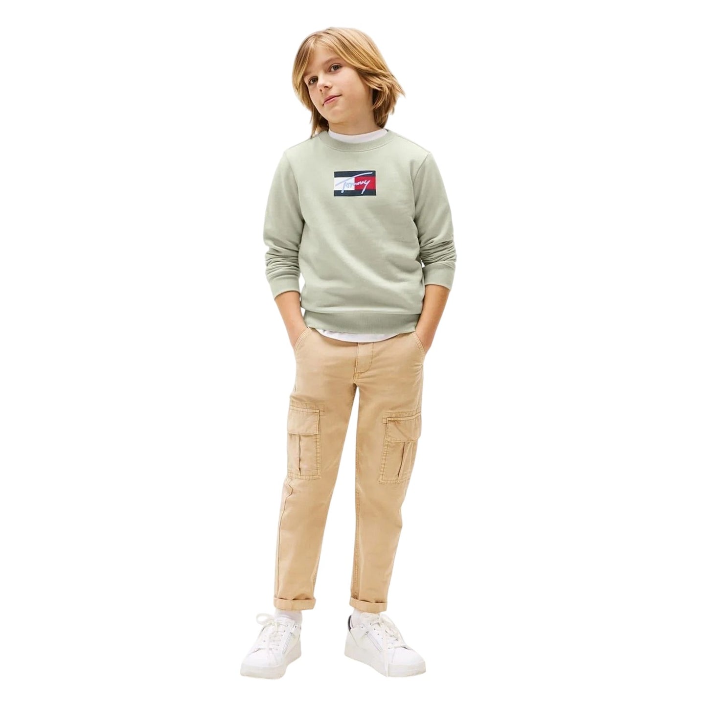 Misty - Lifestyle - Tommy Hilfiger Childrens-Kids Cotton Blend Crew Neck Regular Sweatshirt