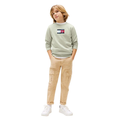 Misty - Lifestyle - Tommy Hilfiger Childrens-Kids Cotton Blend Crew Neck Regular Sweatshirt