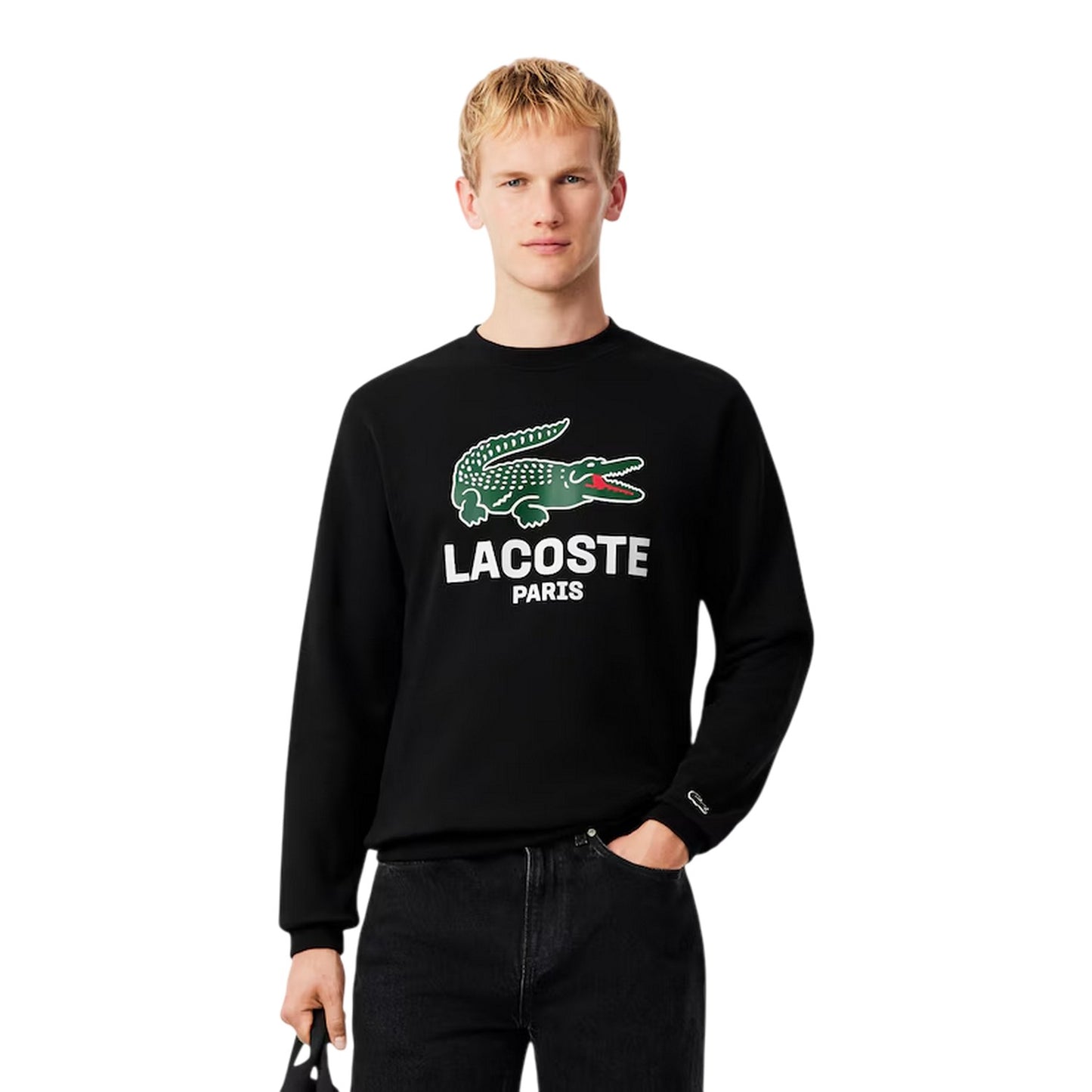 Black - Lifestyle - Lacoste Mens Cotton Sweatshirt