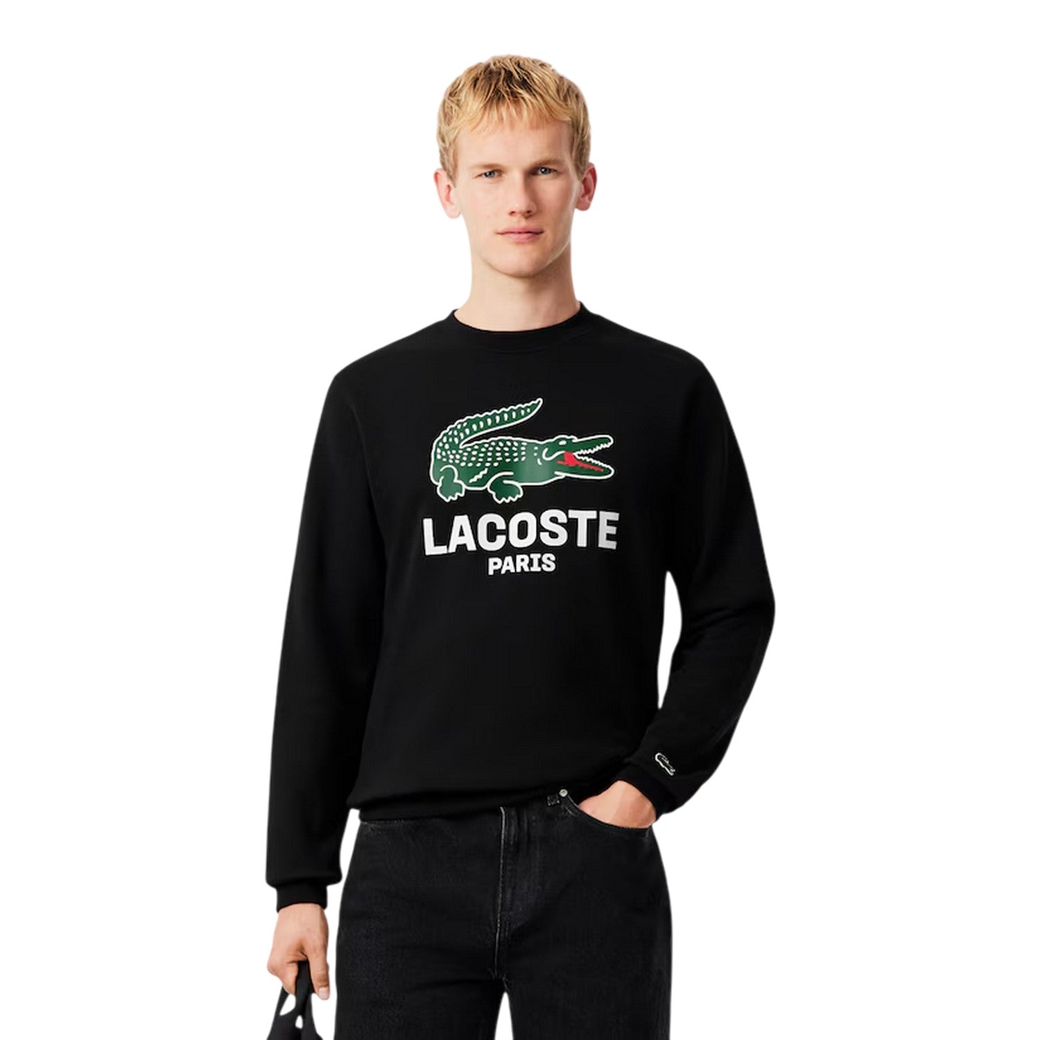 Black - Lifestyle - Lacoste Mens Cotton Sweatshirt