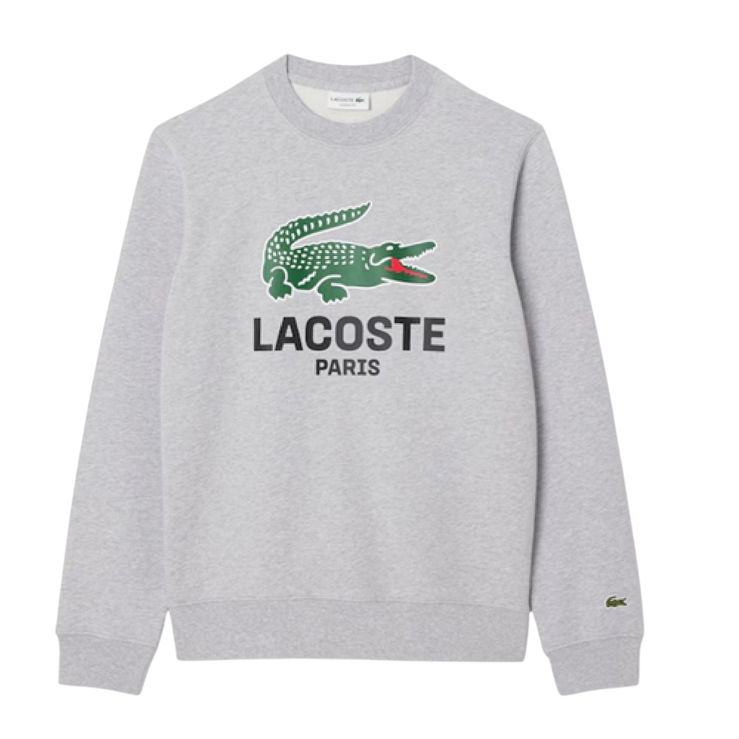 Grey - Front - Lacoste Mens Cotton Sweatshirt