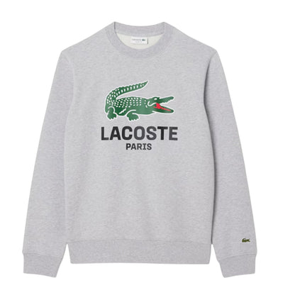 Grey - Front - Lacoste Mens Cotton Sweatshirt