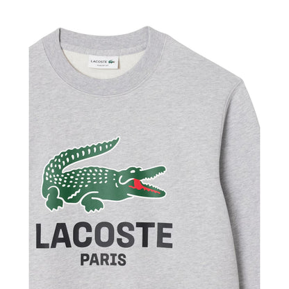 Grey - Side - Lacoste Mens Cotton Sweatshirt