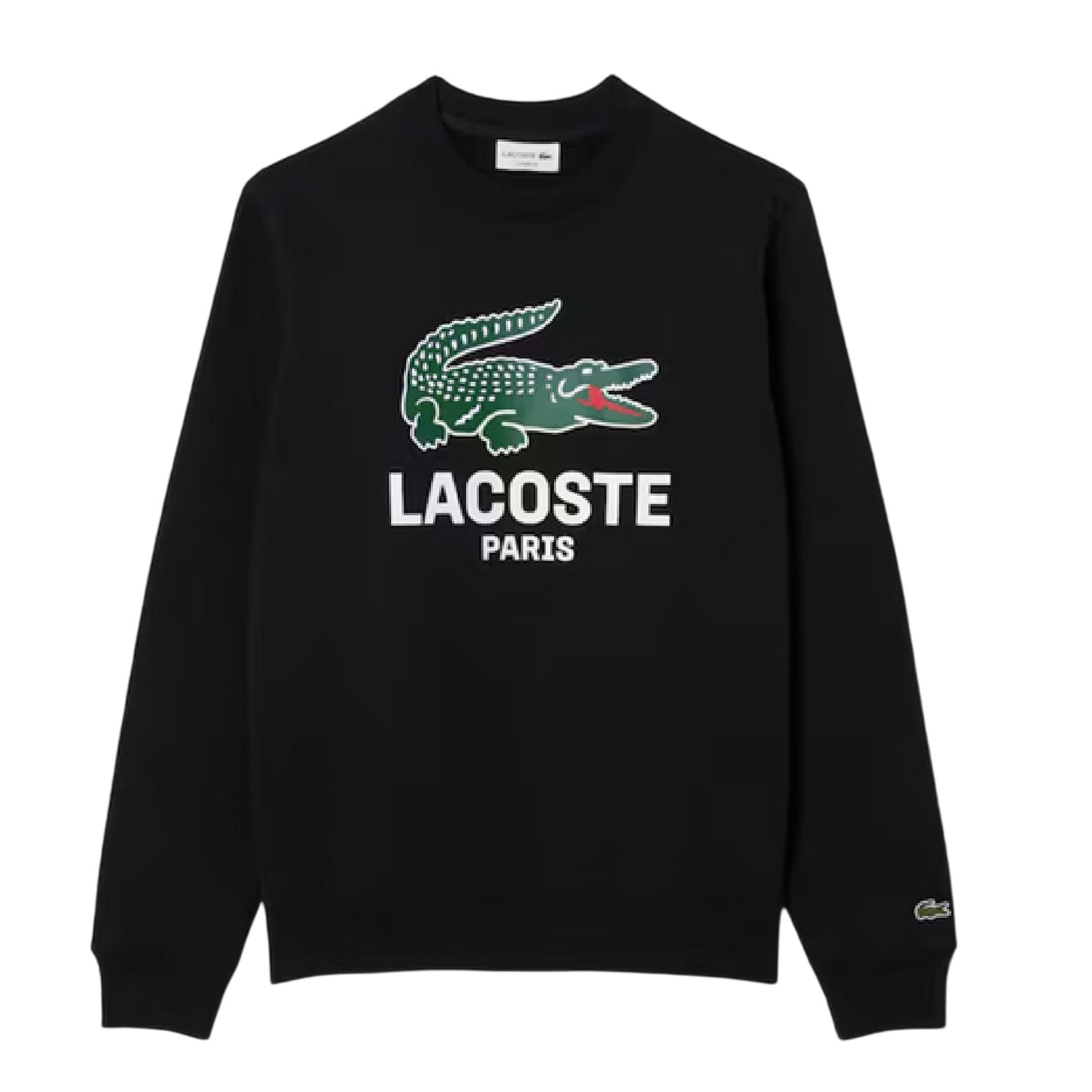 Black - Front - Lacoste Mens Cotton Sweatshirt