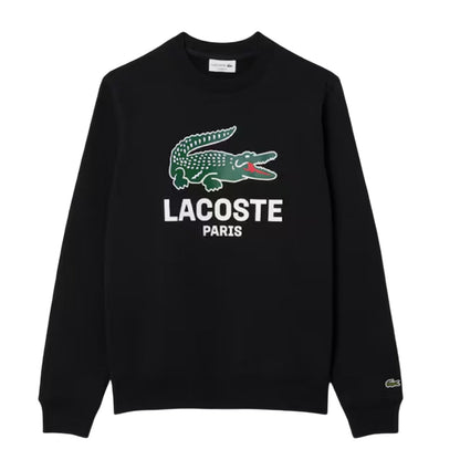 Black - Front - Lacoste Mens Cotton Sweatshirt