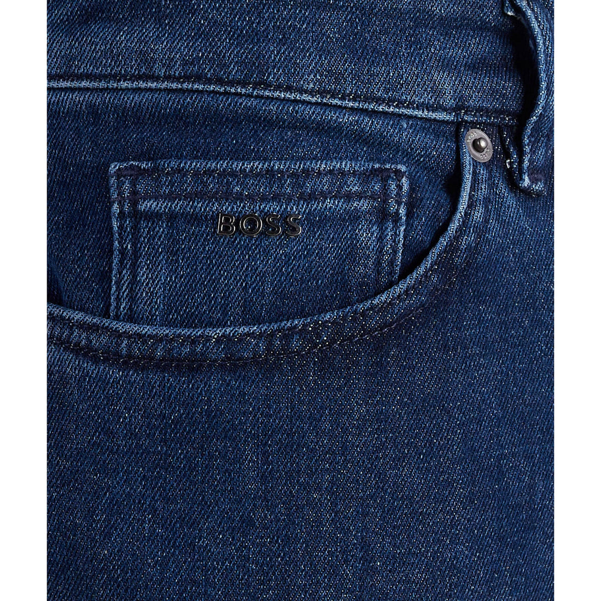 Bright Blue - Side - Boss Mens Maine3 Regular Jeans