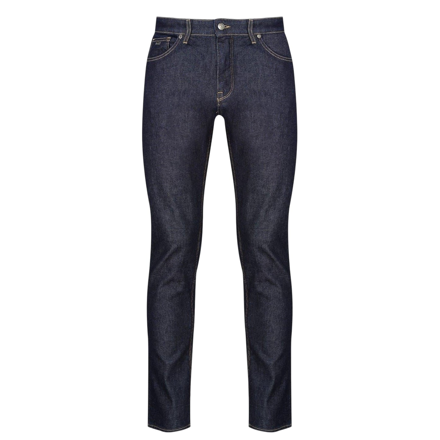 Navy - Front - Boss Mens Maine3 Regular Jeans