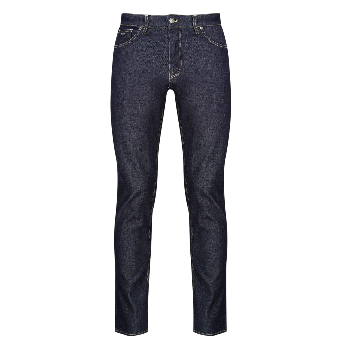 Navy - Front - Boss Mens Maine3 Regular Jeans