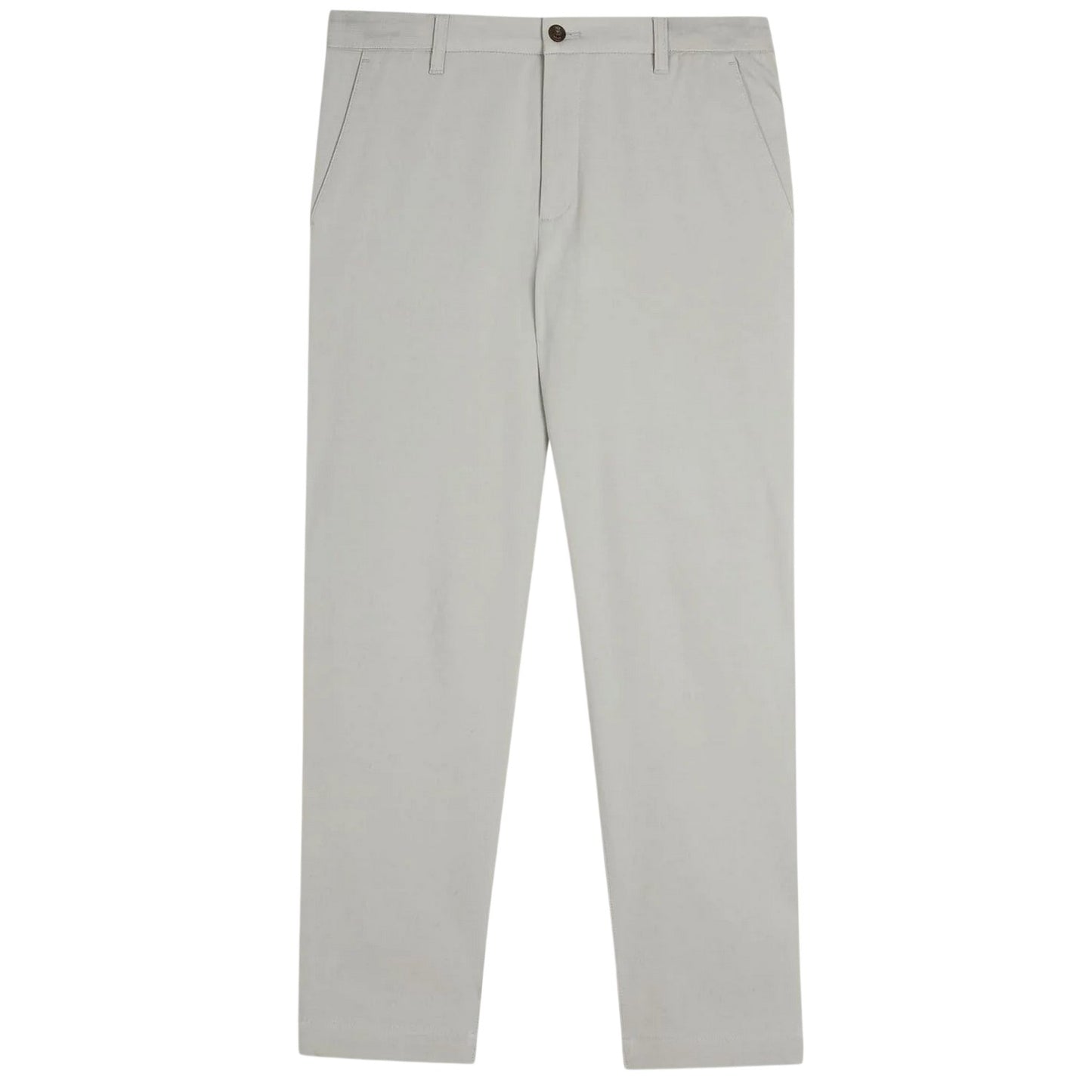 Grey - Front - Ted Baker Mens Cotton Blend Elasticated Waist Trousers