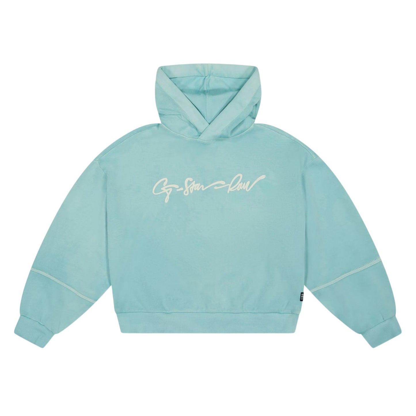 Lichen Green - Front - G-Star Childrens-Kids Signature Oversized Hoodie