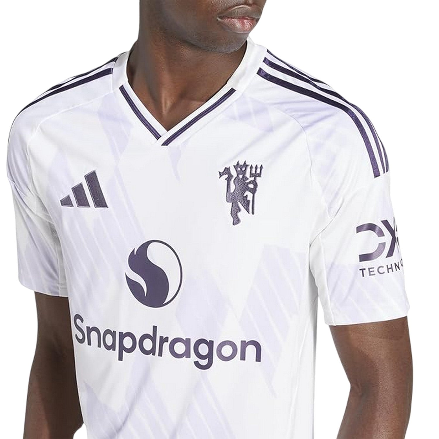 White - Side - Adidas Unisex Adult 25-26 Manchester United FC Away Jersey