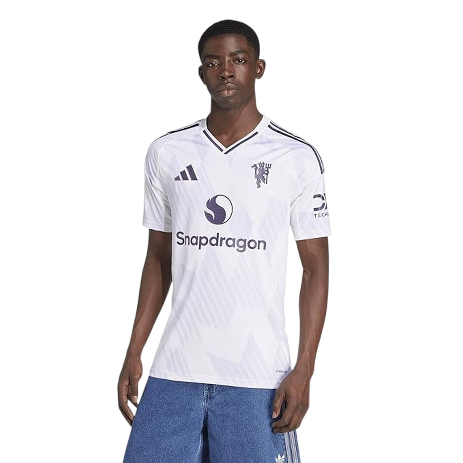 White - Lifestyle - Adidas Unisex Adult 25-26 Manchester United FC Away Jersey