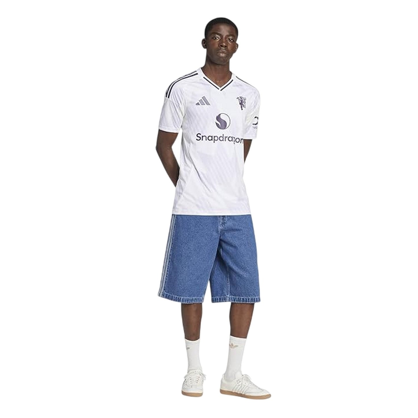 White - Pack Shot - Adidas Unisex Adult 25-26 Manchester United FC Away Jersey