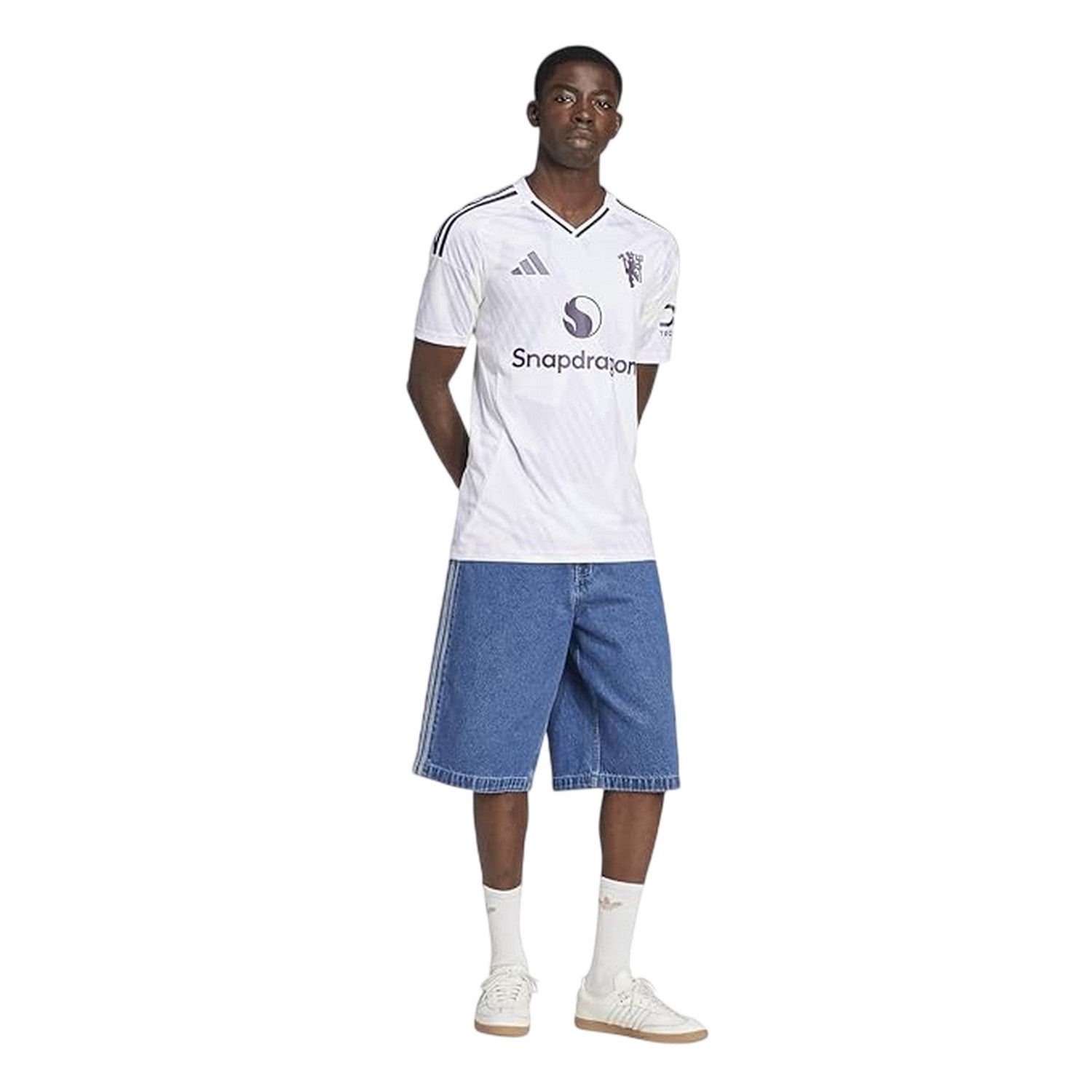 White - Pack Shot - Adidas Unisex Adult 25-26 Manchester United FC Away Jersey