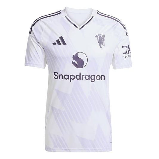 White - Front - Adidas Unisex Adult 25-26 Manchester United FC Away Jersey