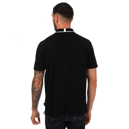 Black - Back - Ted Baker Mens Camdn Short-Sleeved Polo Shirt