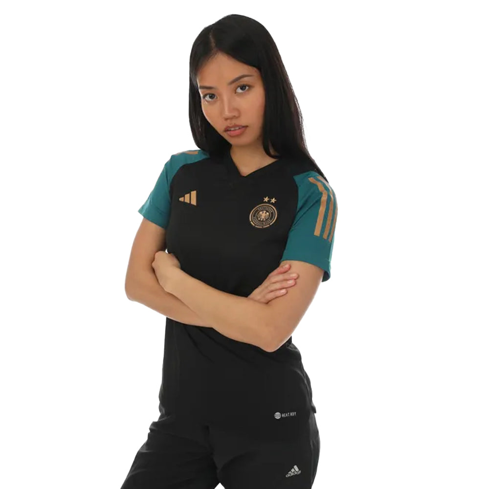 Black - Side - Adidas Womens-Ladies Germany Tiro 23 Pro Jersey