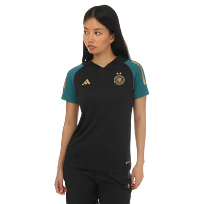 Black - Front - Adidas Womens-Ladies Germany Tiro 23 Pro Jersey