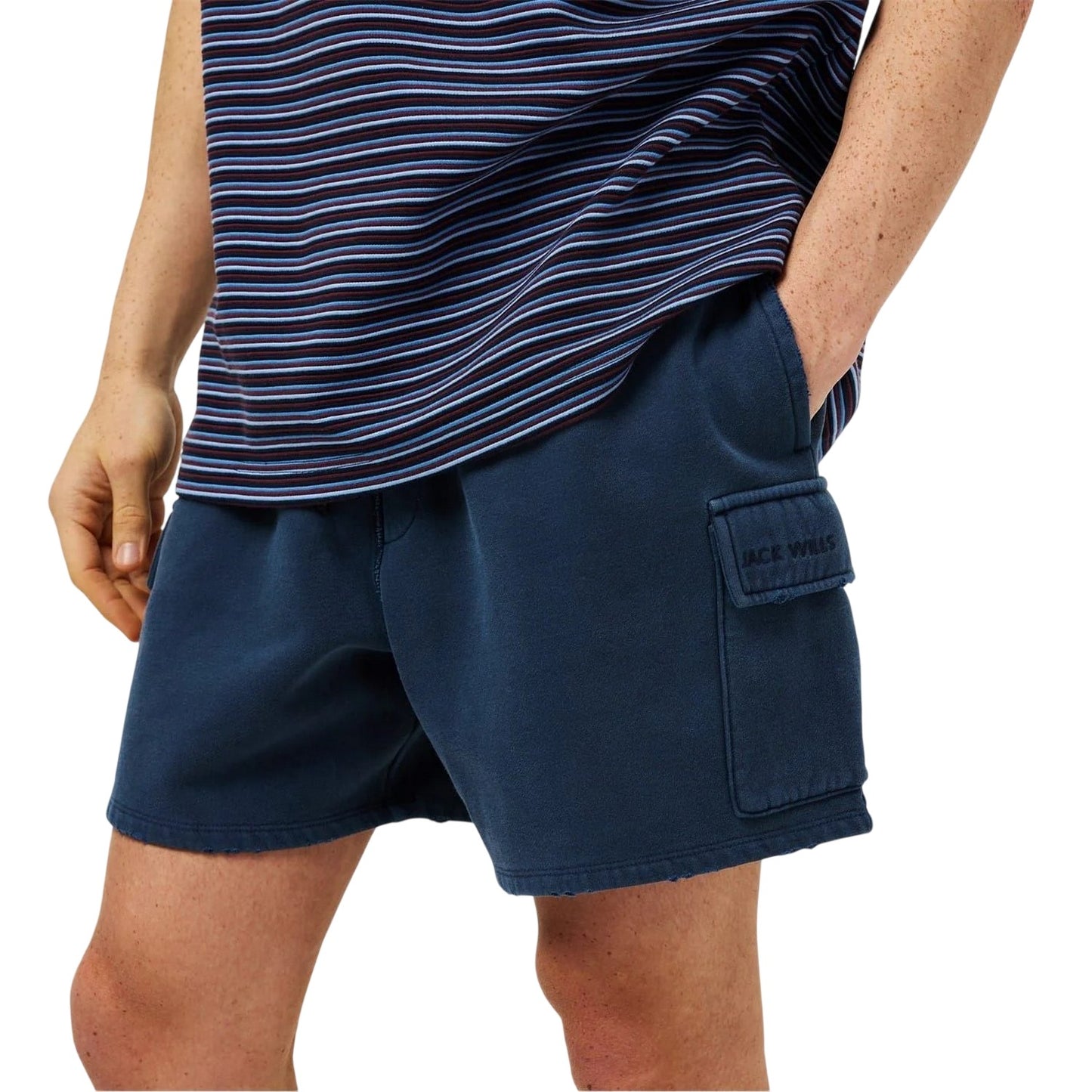 Navy - Side - Jack Wills Mens Regular Jumper