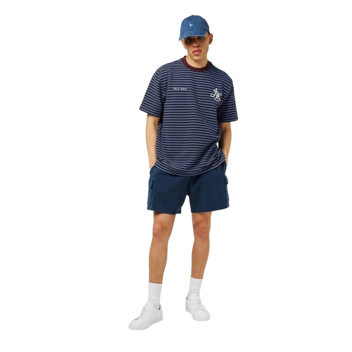 Navy - Pack Shot - Jack Wills Mens Regular Jumper
