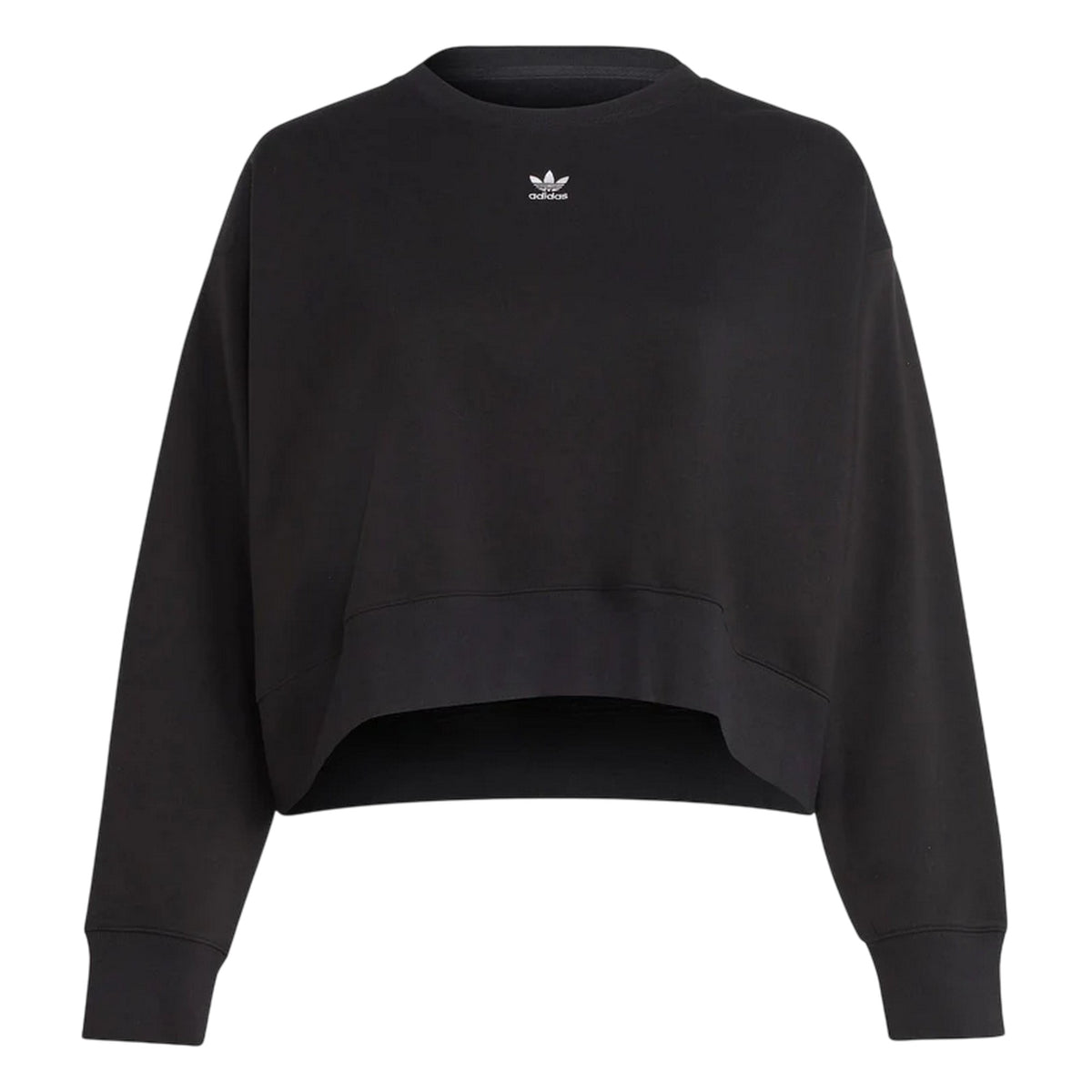 Black - Front - Adidas Womens-Ladies Trefoil Relaxed Fit Sweatshirt