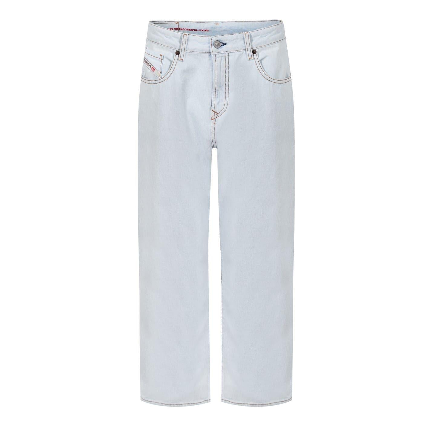 Light Wash - Front - Diesel Womens-Ladies 1999 Wide Leg Jeans