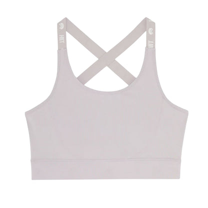 Pink - Front - HIIT Womens-Ladies Logo Scoop Neck Snug Fit Sports Bra