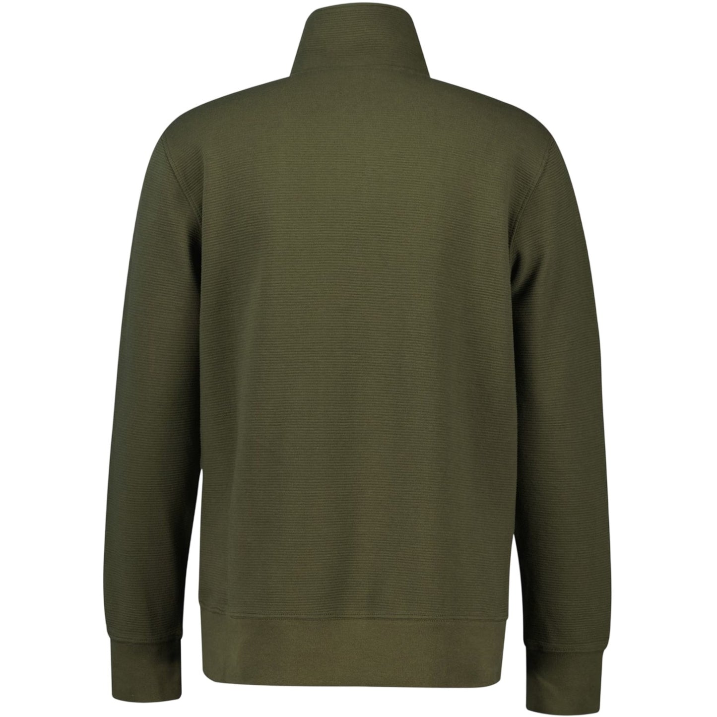 Juniper Green - Back - Gant Mens Embroidered Logo Half Zip Sweatshirt