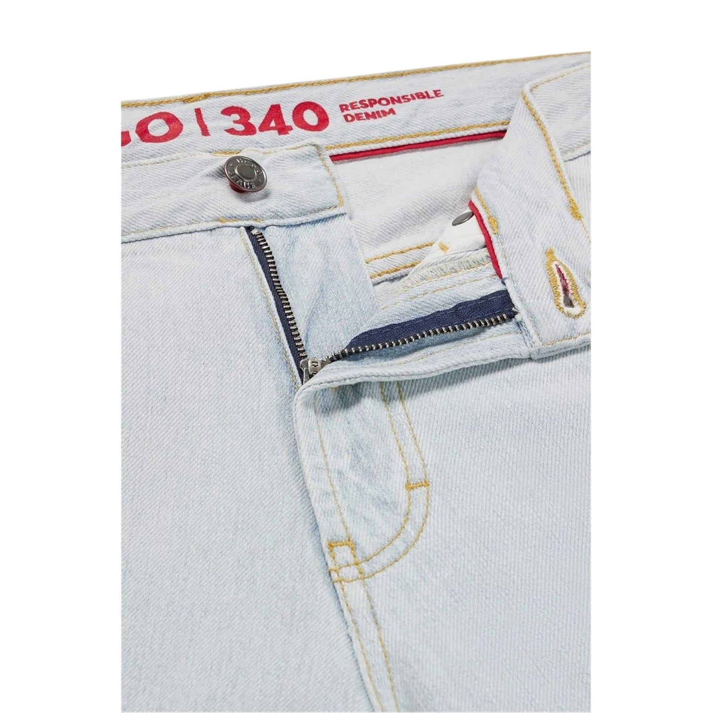 Light Blue - Lifestyle - Hugo Mens 340 Regular Jeans
