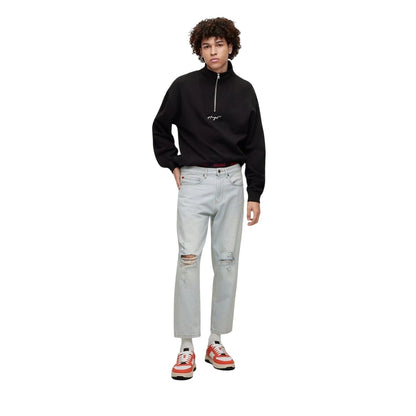 Light Blue - Pack Shot - Hugo Mens 340 Regular Jeans