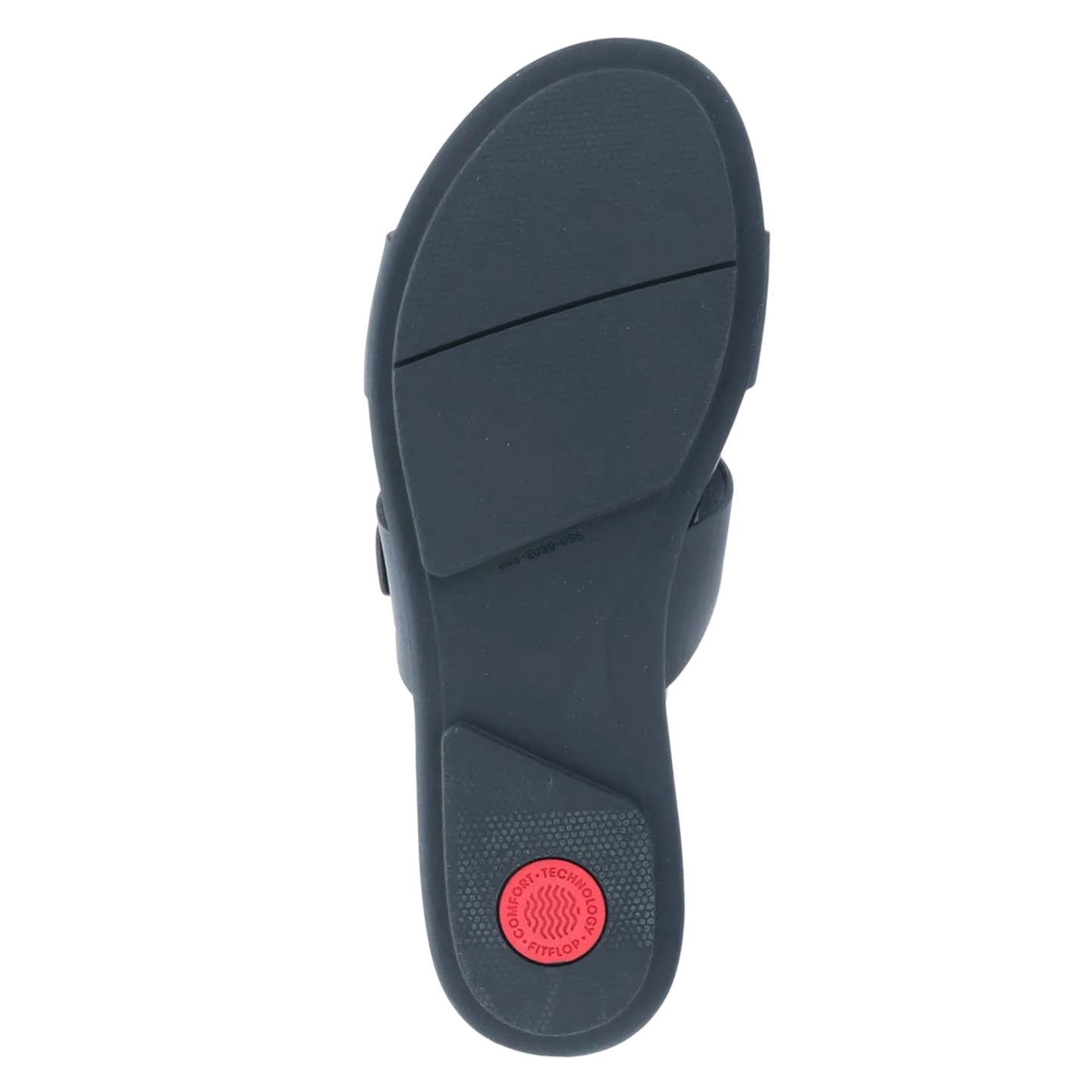 Navy - Pack Shot - FitFlop Womens-Ladies Gracie Leather Double Buckle Sandals