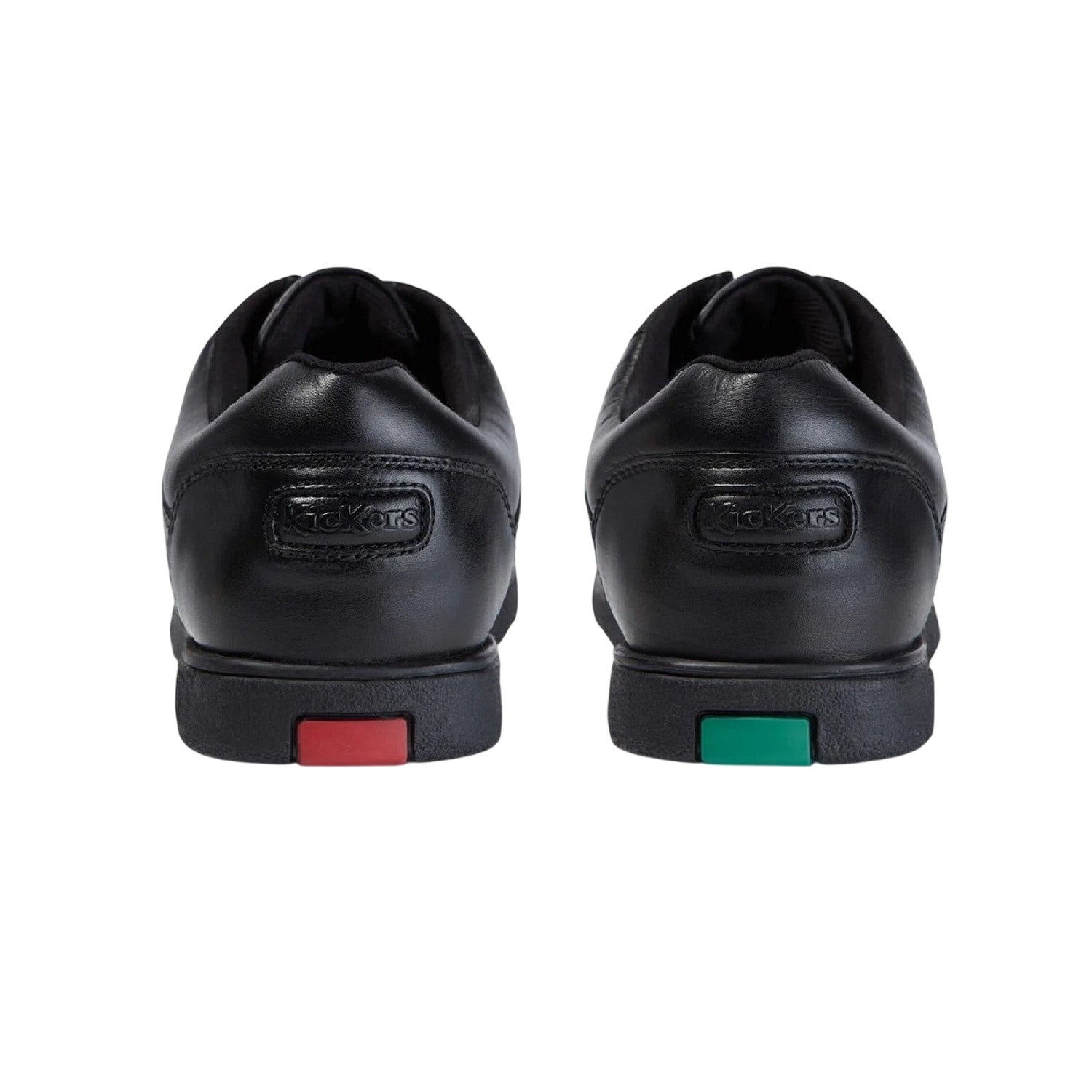 Black - Back - Kickers Mens Fragma Leather Shoes
