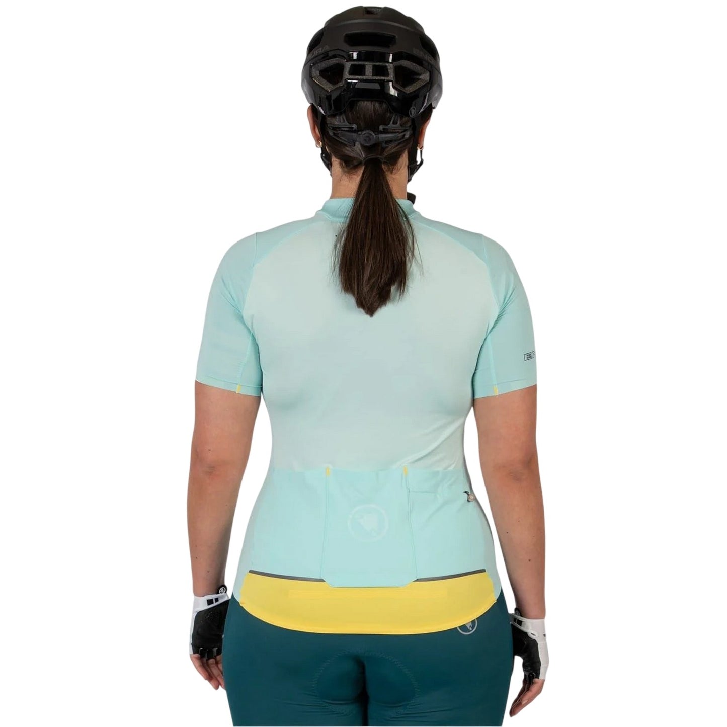 Glacier Blue - Back - Endura Womens-Ladies Full Zip Raglan Jersey