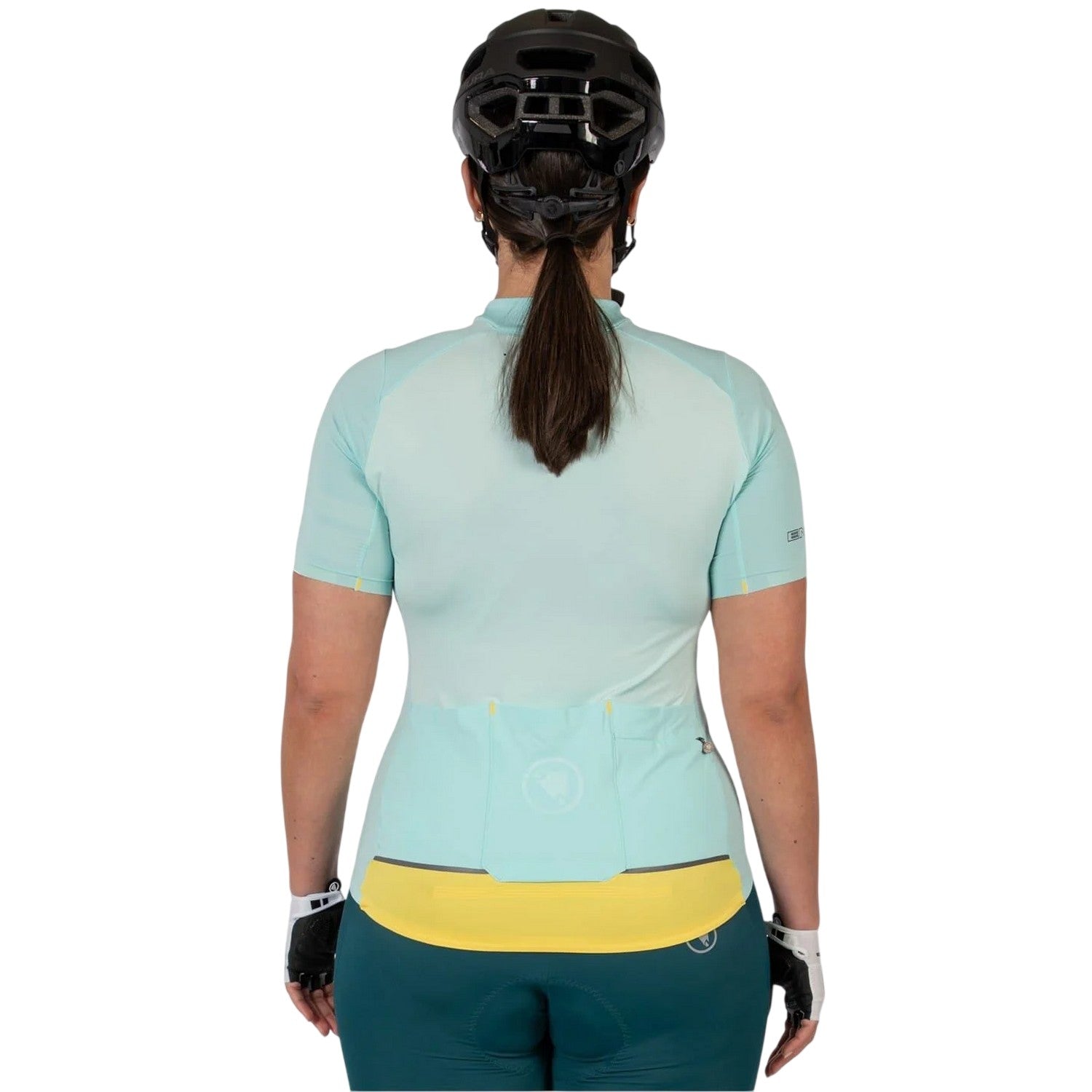 Glacier Blue - Back - Endura Womens-Ladies Full Zip Raglan Jersey