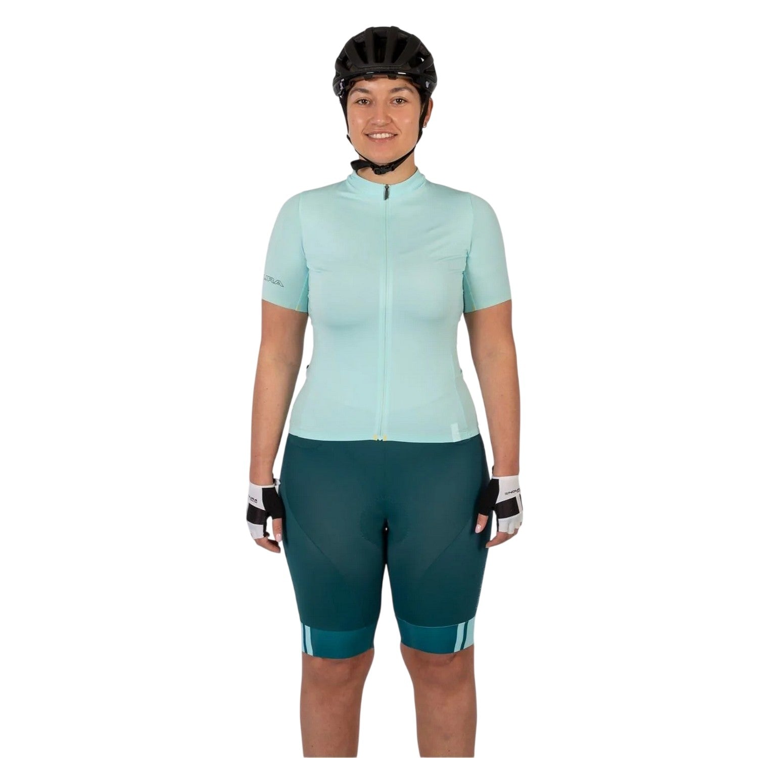 Glacier Blue - Side - Endura Womens-Ladies Full Zip Raglan Jersey