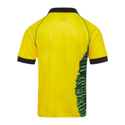 Bright Yellow-Black - Back - Kappa Mens Pox Too Hot Graphic Print Regular T-Shirt