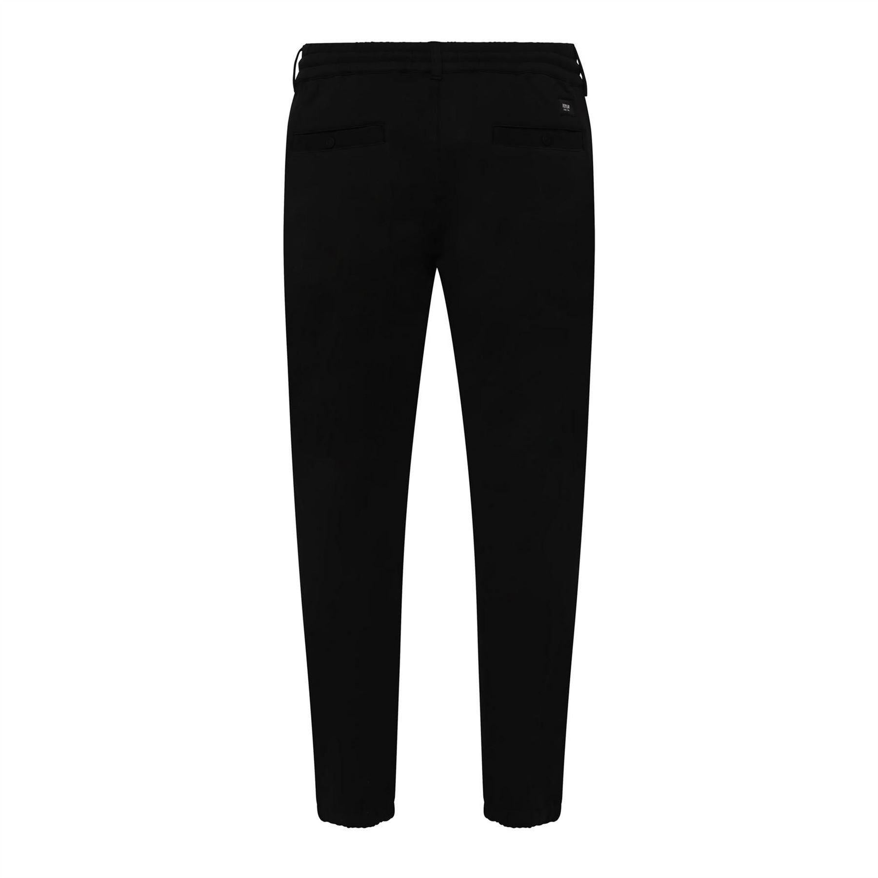 Black - Back - Replay Mens Tapered Trousers