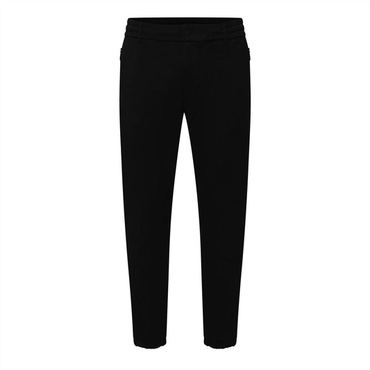 Black - Front - Replay Mens Tapered Trousers
