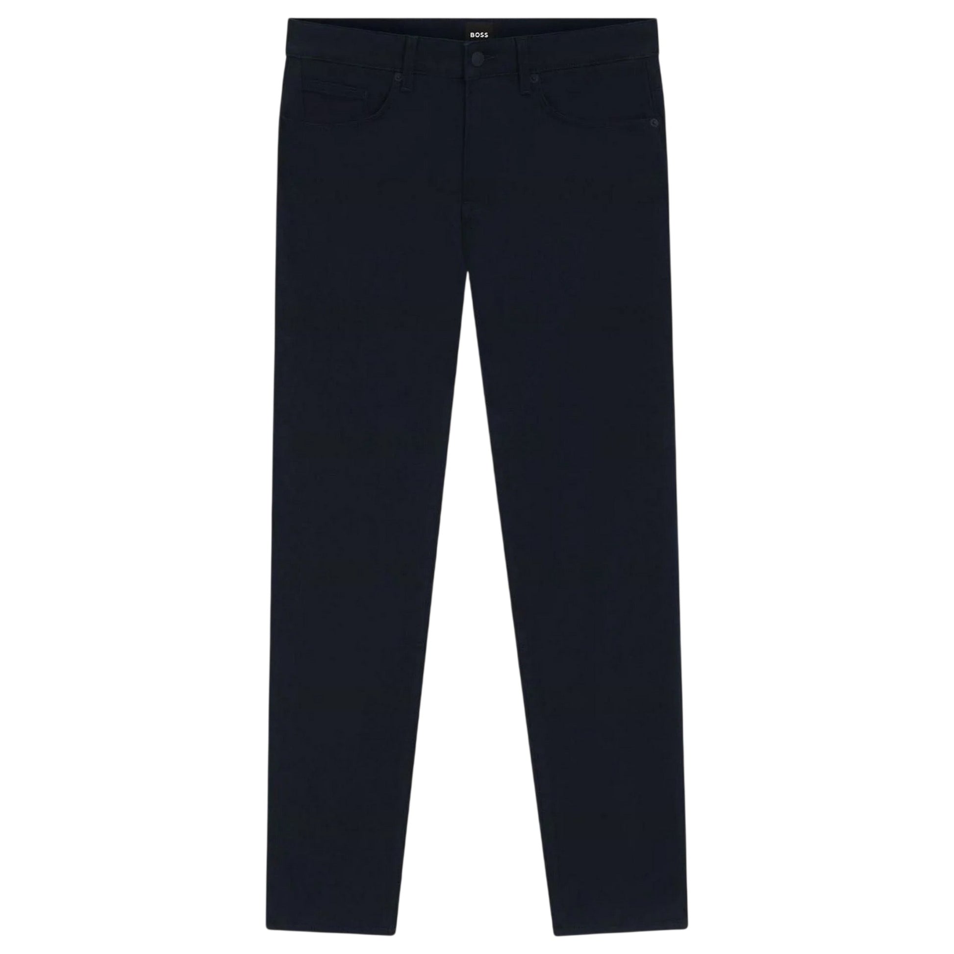Dark Blue - Front - Boss Mens P-Delaware5 Trousers