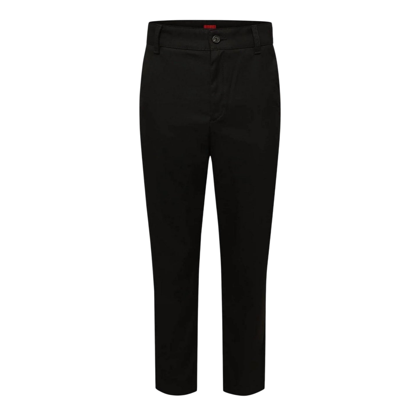 Black - Front - Hugo Mens Plain Slim Trousers