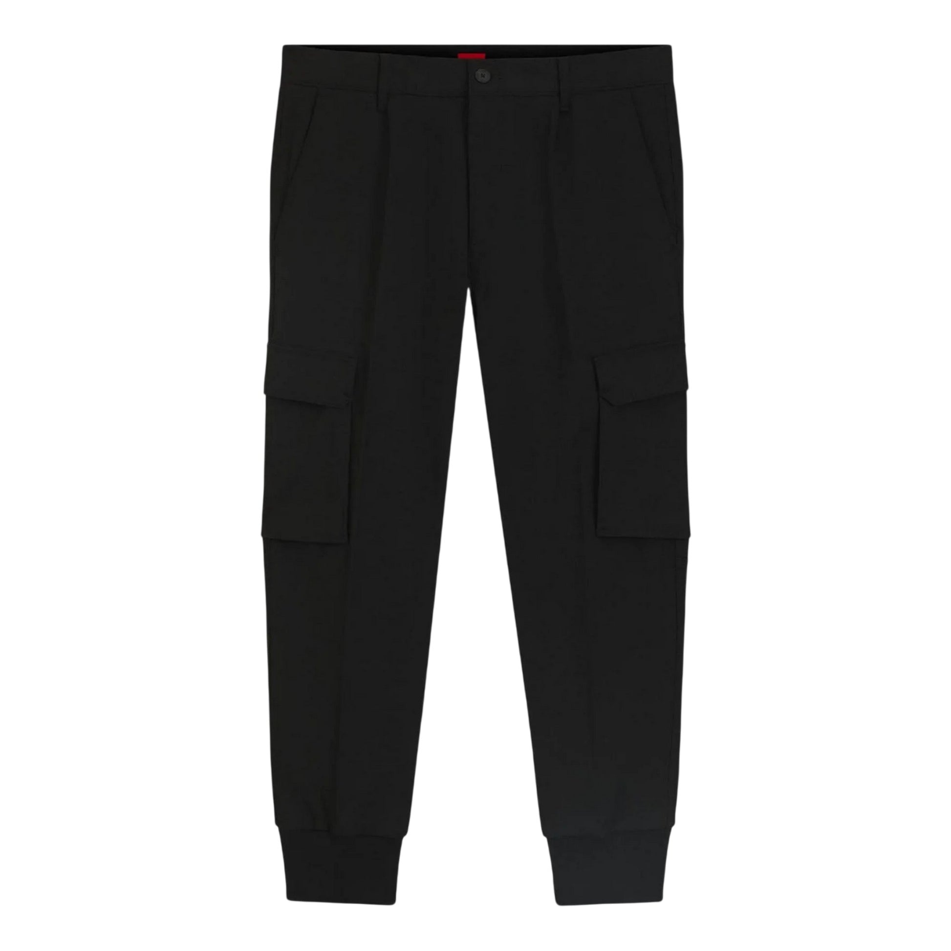Black - Front - Hugo Mens Glavin241 Slim Cargo Trousers