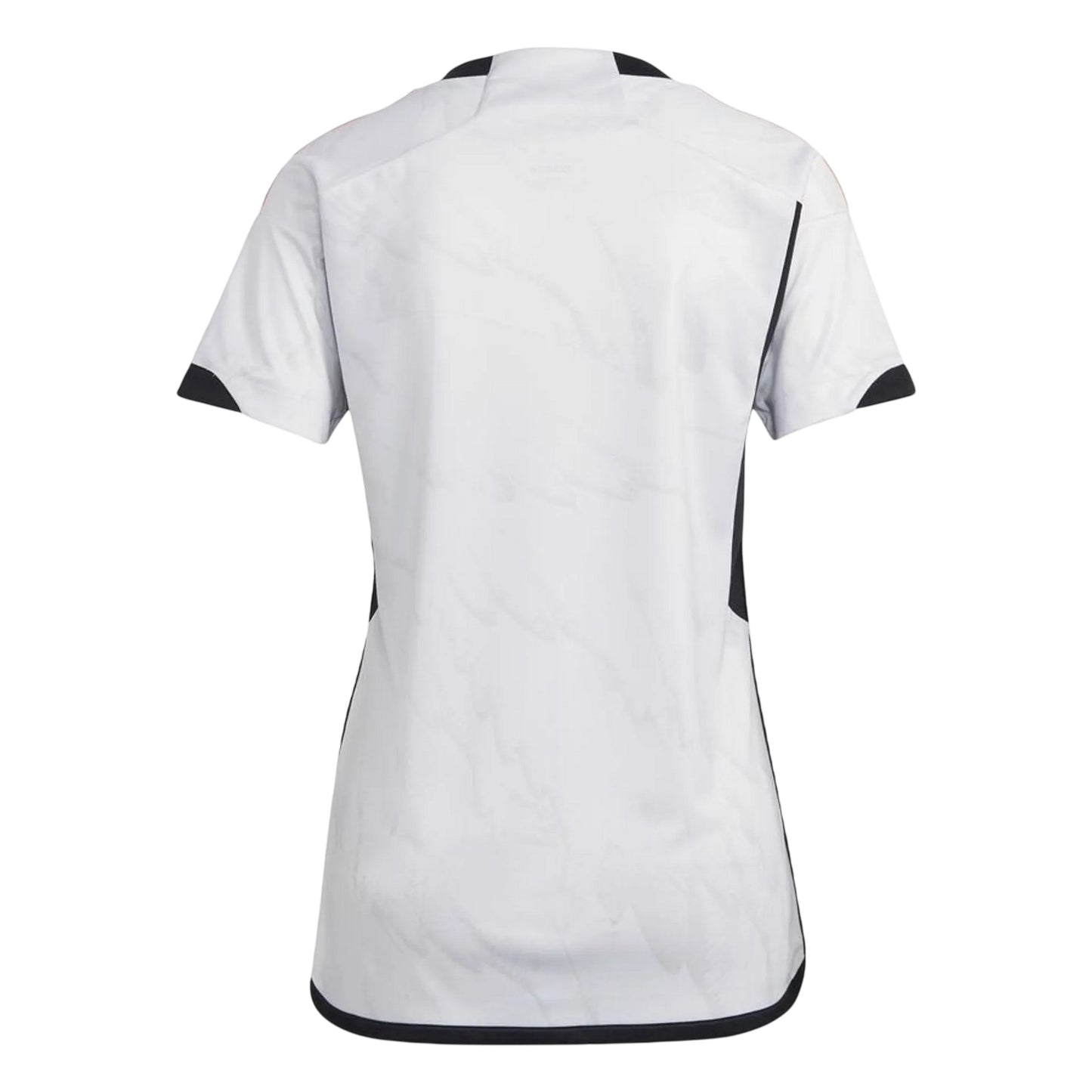 White - Back - Adidas Womens-Ladies Latvia V Neck Football Jersey