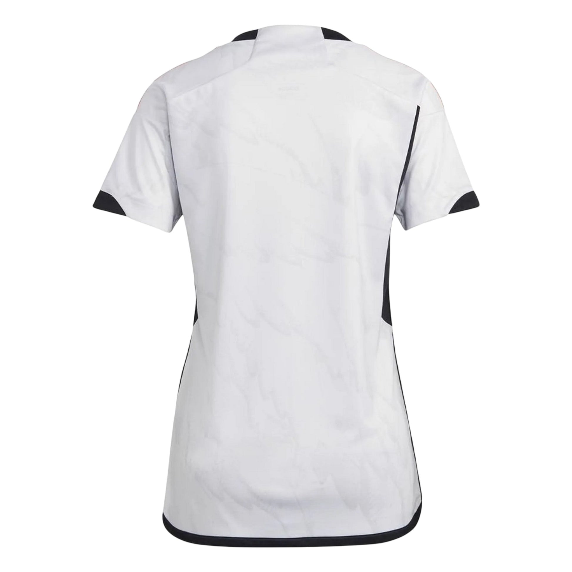 White - Back - Adidas Womens-Ladies Latvia V Neck Football Jersey