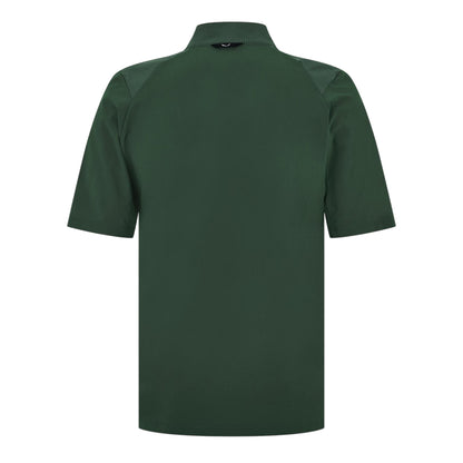 Green - Back - Salewa Mens High-Neck Regular Sports Top