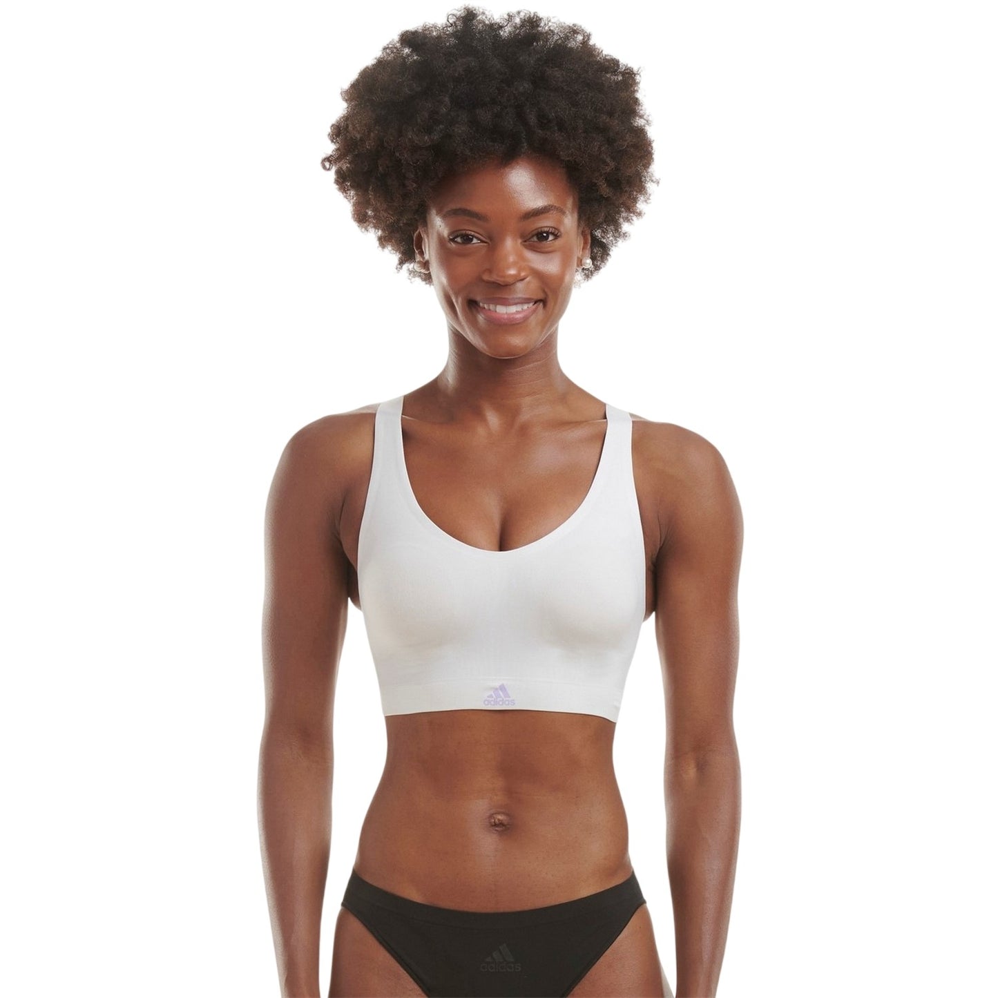 Dash Grey - Lifestyle - Adidas Womens-Ladies 2 Ply Sports Bra